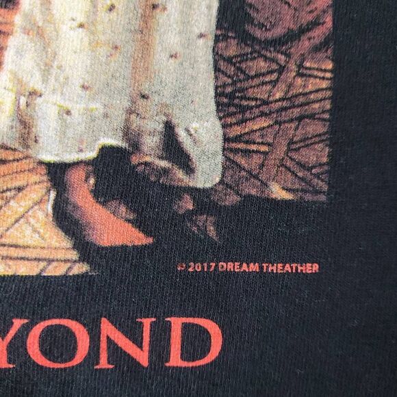DREAMTHEATER 2017 Images Words & Beyond Tour T-shirt Sz M Black Rock Band Tee - Picture 5 of 8